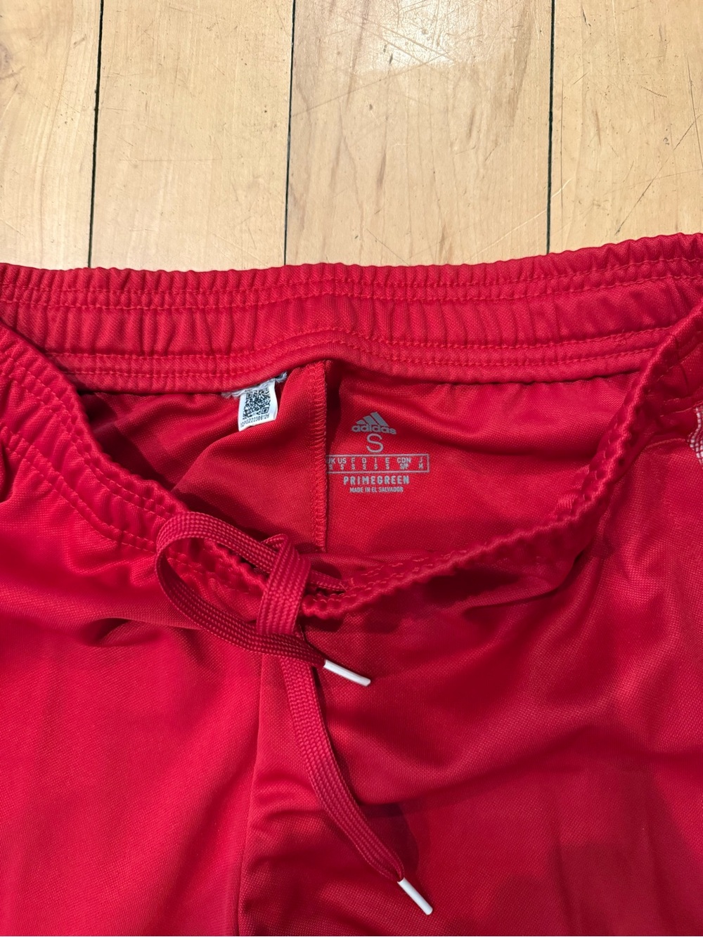 adidas mens Red Track Pants with Signature Stripes - Picture 3 of 3